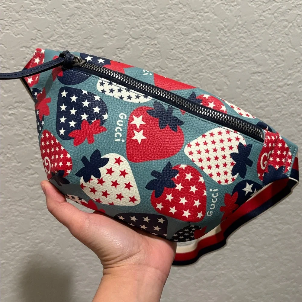 GUCCI Limited Edition Belt Bag Strawberry